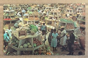 VINT USED PC - INTERIOR STALLS, MONTEGO BAY MARKET, JAMAICA, WEST INDIES