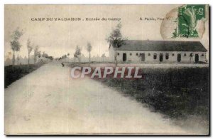 Old Postcard Army Camp Valdahon camp entrance