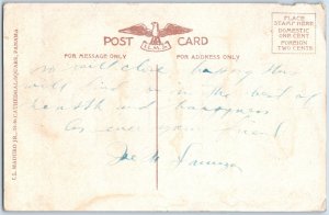 c1915-20s Fire Station Trucks Cristobal Canal Zone Postcard F31