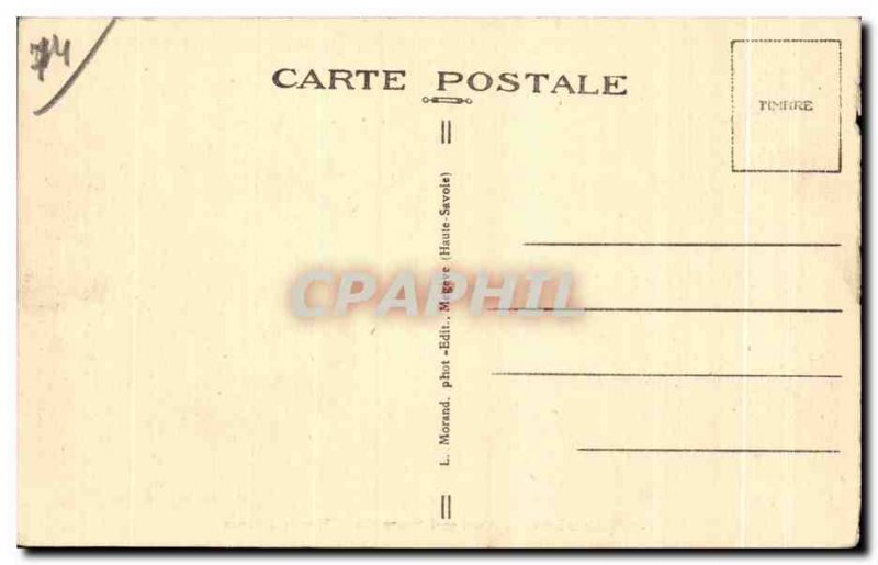 Old Postcard Megeve Station Winter Flowers Winter