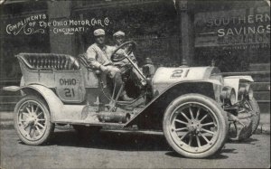 Car Advertising Ohio Motor Car Co #21 Cincinnati c1910 Postcard