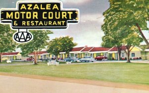 Vintage Postcard View Azalea Motor Court &Restaurant South of Camilla Georgia GA