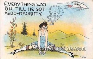 Artist EL White Aero Naughty Postcard Post Card Artist EL White Aero Naughty