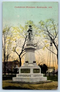1915 View Of Confederate Monument Bentonville Arkansas AR Antique Postcard