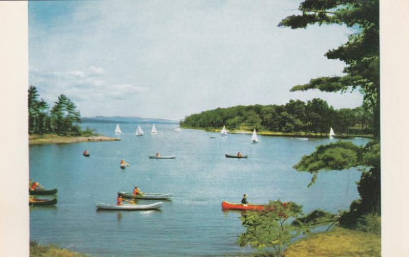 Canoes in Kingsland Bay - Ecole Champlain - Ferrisburg VT, Vermont