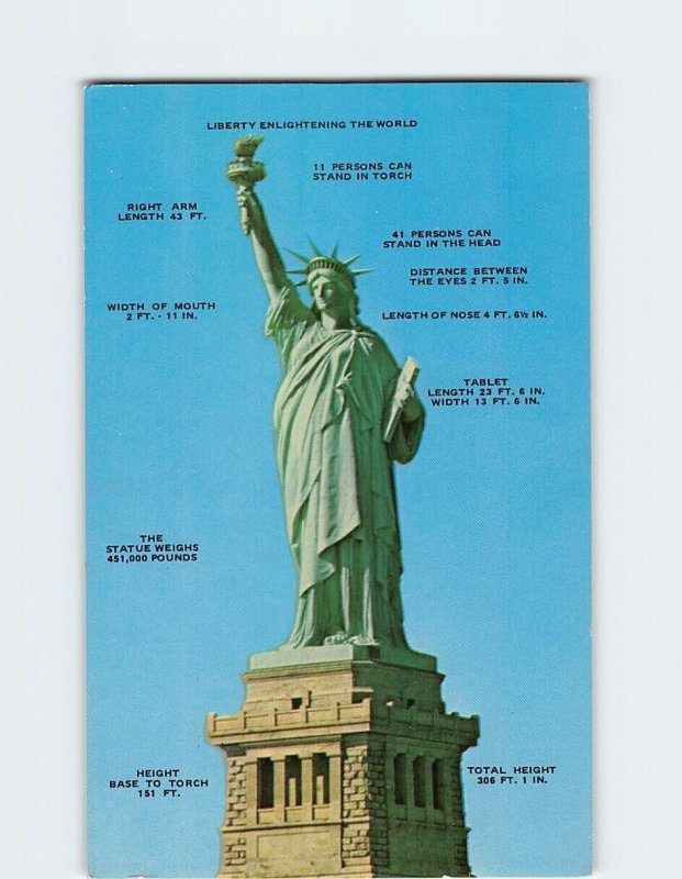 Postcard Statue of Liberty New York USA