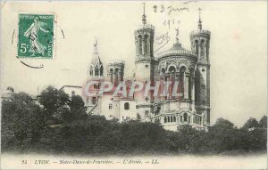 Old Postcard LYON-Notre Dame de Fourviere, The Apse