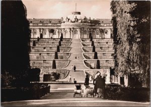 Germany Sanssouci Palace Potsdam Vintage RPPC BS24