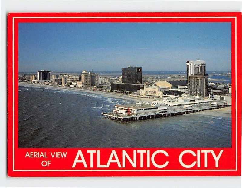 Postcard Aerial View of Atlantic City New Jersey USA