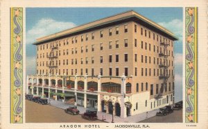 LP92   Jacksonville Florida Postcard Aragon Hotel 