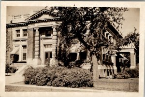 Lincoln Nebraska RPPC  Administration Hall from East U of N  Postcard V14