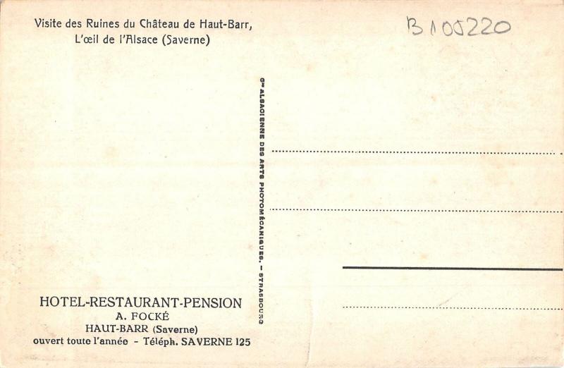 B105220 France Hotel Restaurant Pension Haut-Barr Ruines