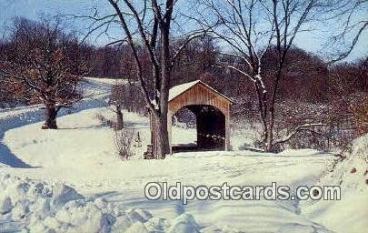 Brief Buckeye, Columbiana Co, OH USA Covered Bridge Unused 