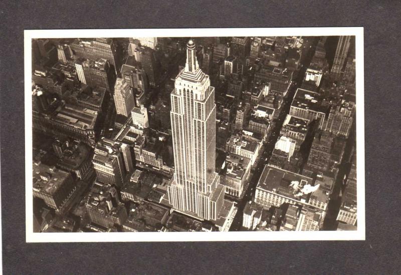 NY Empire State Building Bldg New York City NYC Postcard Real Photo RPPC