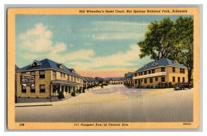 Bill Wheatley's Hotel Hot Springs Nat'l Park AR Vintage Standard View Postcard 