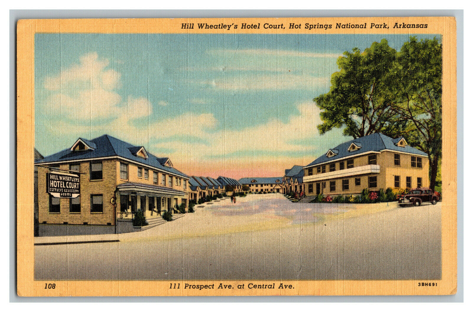 Bill Wheatley's Hotel Hot Springs Nat'l Park AR Vintage Standard View ...