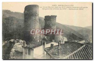 Old Postcard Rochetaillee Old Manor bati in the fourteenth century