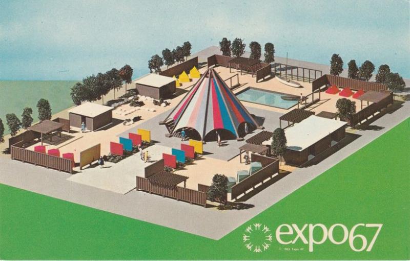 Expo67 - Montreal QC, Quebec, Canada - Samped at Scout Pavilion