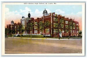 c1920 Soldan High School Exterior Building St. Louis Missouri Vintage Postcard