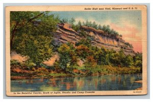 Vintage 1945 Postcard Butler Bluff Ozarks Joplin Neosho Noel Missouri