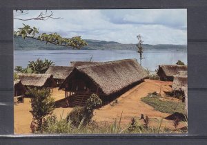 PAPUA, NEW GUINEA, TUGIRI VILLAGE, LAKE KUTUBU, c1980 ppc., unused.