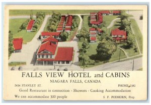 c1930's Falls View Hotel and Cabins Niagara Falls Ontario Canada Postcard