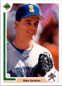 1991 Upper Deack Baseball Card Mike Gardiner Seattle Mariners sk20701