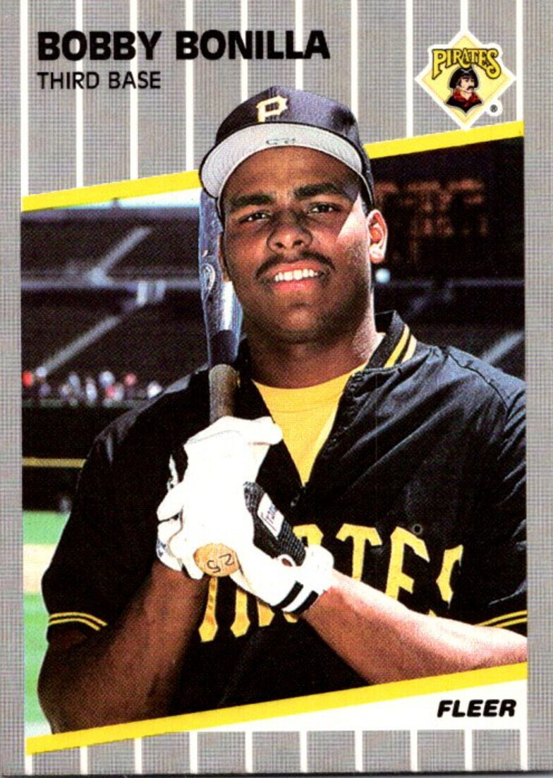 1991 Fleer Bobby Bonilla #34 Pittsburgh Pirates Baseball Card