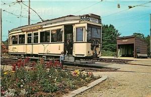 ME, Kennebunkport, Maine, Seashore Trolley Museum, Car 3412, Dexter Press