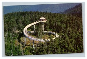 Vintage 1960's Postcard Observation Tower Clingmans Dome Great Smoky Mountains