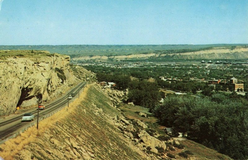 Postcard Birds Eye View Billings Montana 