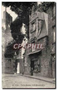 Old Postcard Vire Old House Style Renaissance