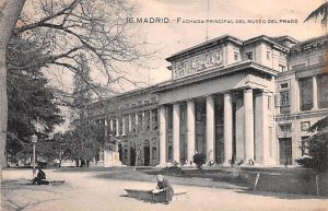 Fachada Prinicpal del Museo Del Prado Madrid Spain 1920 Missing Stamp 