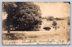 J87/ Gates Mills Ohio RPPC Postcard c1910 Maple Leaf Inn Hotel  1664