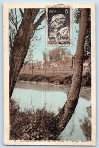 Avesnes-Sur-Helpe Nord France Postcard The Banks of Helpe (North) 1949