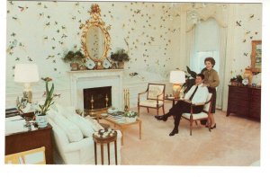 President and Nancy Reagan, Bedroom, White House, Washington, 1981