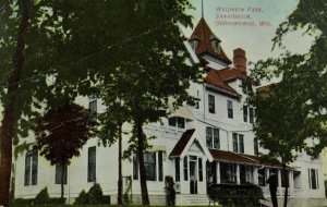 Waldheim Park, Sanatorium, Oconomowoc, WI Vintage Postcard P98 