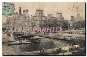Postcard Old Town Hotel Paris Boat