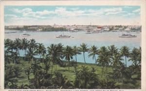 Florida Birds Eye View From Royal Poinciana Showing Lake Worth and West Palm ...