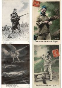 MILITARY SOLDIERS RUINS 2000 Vintage Postcards Mostly WWI Pre-1940 (L3335) 