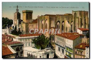 Postcard Old Avignon The Palais des Papes taking view of the Clock Tower
