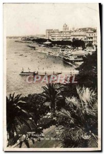 Old Postcard Saint Raphael La Plage and Bains