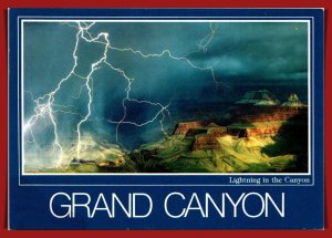 Arizona,  Grand Canyon - Lightening In The Canyon - [AZ-444X]