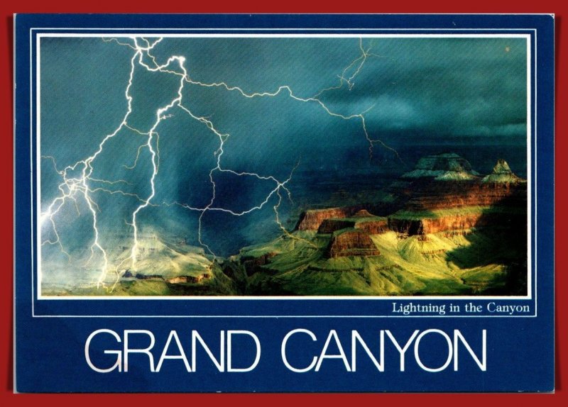 Arizona,  Grand Canyon - Lightening In The Canyon - [AZ-444X]