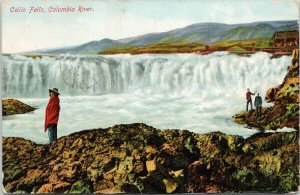 Celilo Falls Columbia River Oregon OR Benj Gifford Postcard G7