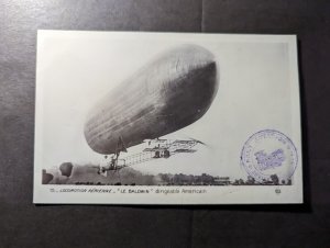 Mint France Zeppelin Souvenir Postcard Aerial Locomotion The Baldwin Dirigible