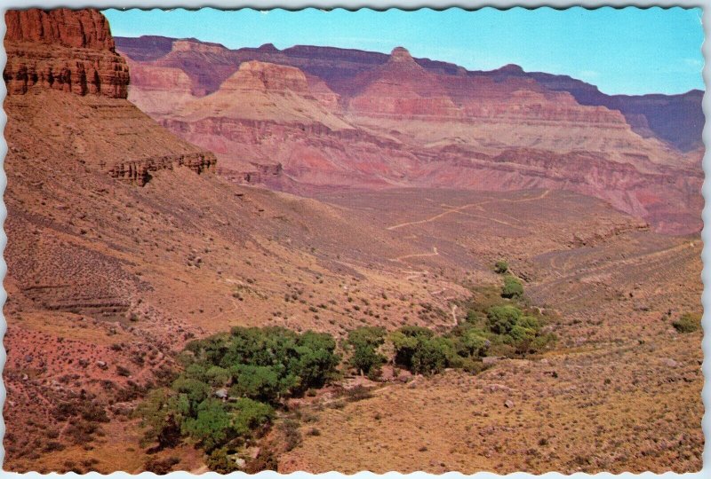 c1970s Grand Canyon Park, AZ Indian Garden Village Bright Angel Trail 4x6 PC M13