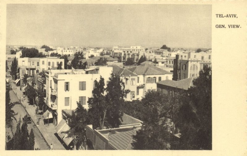 israel palestine, TEL-AVIV, General View (1930s) Postcard