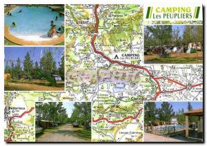 Postcard Modern Camping Poplars Cartels Bosc Volley Tennis Velo pool