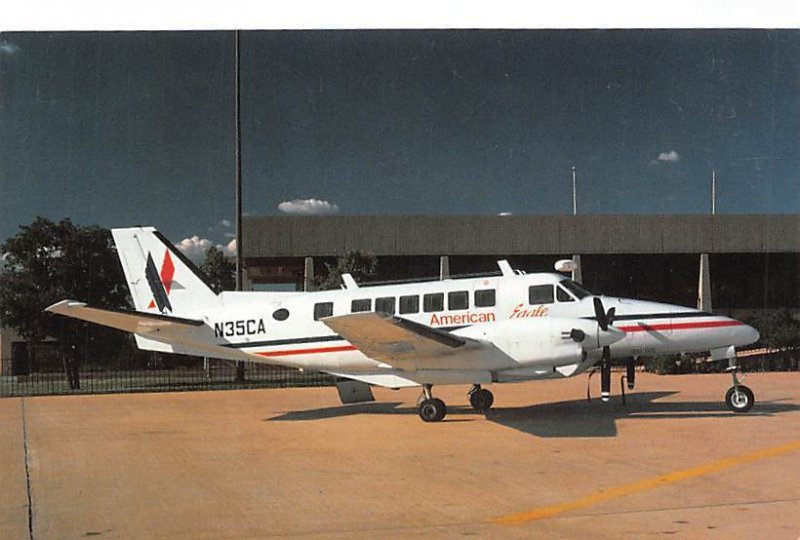 Airplane Postcards       American Eagle    Beech 99      N35CA     c/n  U-93  